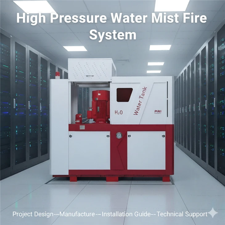 Water Mist Fire System FM200 Fire System Protecting Server Rooms Electrical Rooms And Power Rooms price